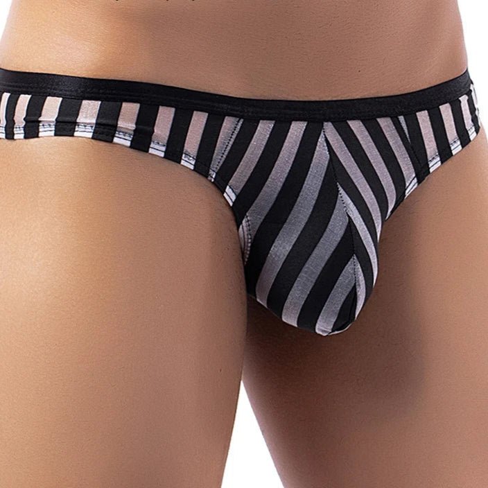 Sexy Men's Sheer Mesh Thong - WOWihte