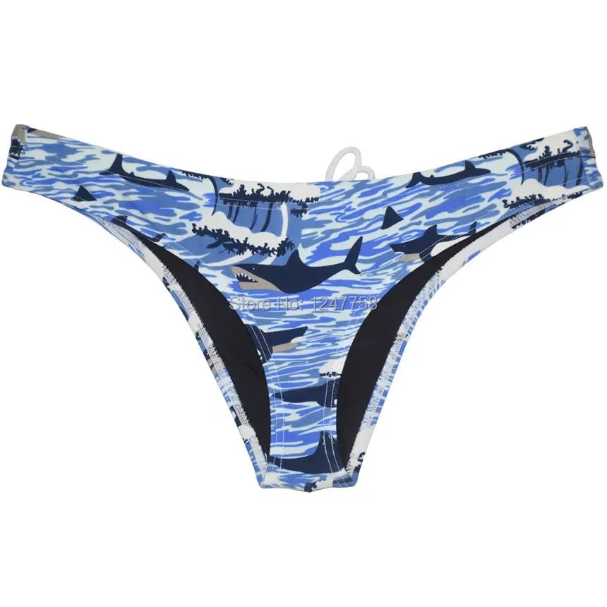 Sexy Men's Swim Briefs Low Waist Swimsuits Beachwear - WOWihte