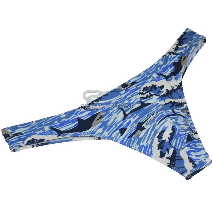 Sexy Men's Swim Briefs Low Waist Swimsuits Beachwear - WOWihte