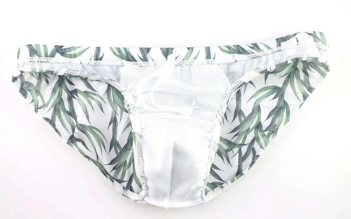 Sexy Men's Swim Briefs Quick Dry Swimsuit Trunks - WOWihte