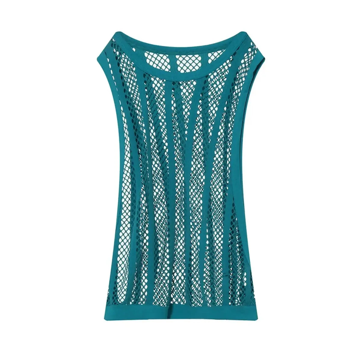 Sexy Mesh See - Through Tank Top - WOWihte