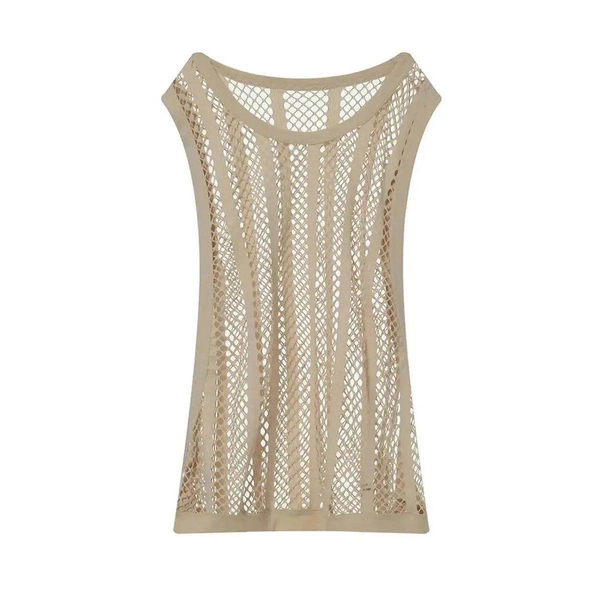 Sexy Mesh See - Through Tank Top - WOWihte