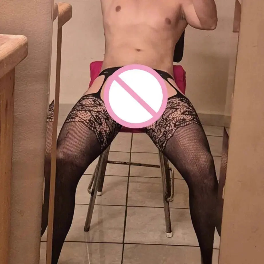 Sexy Net Tights Men's Pantyhose - WOWihte