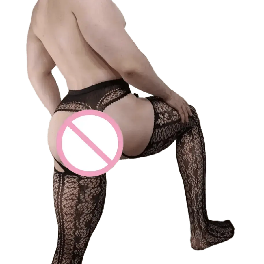 Sexy Net Tights Men's Pantyhose - WOWihte
