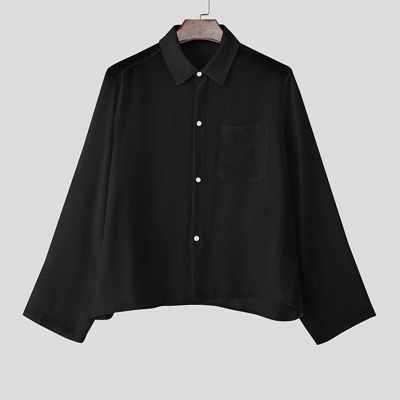 Sexy Sheer Men's Chiffon Shirt - WOWihte