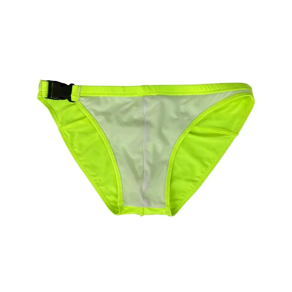 Sexy Side - Snap Swim Briefs - WOWihte