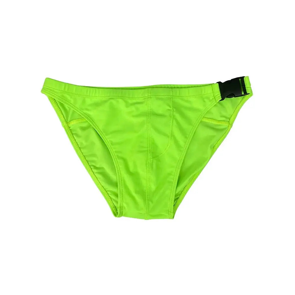 Sexy Side - Snap Swim Briefs - WOWihte