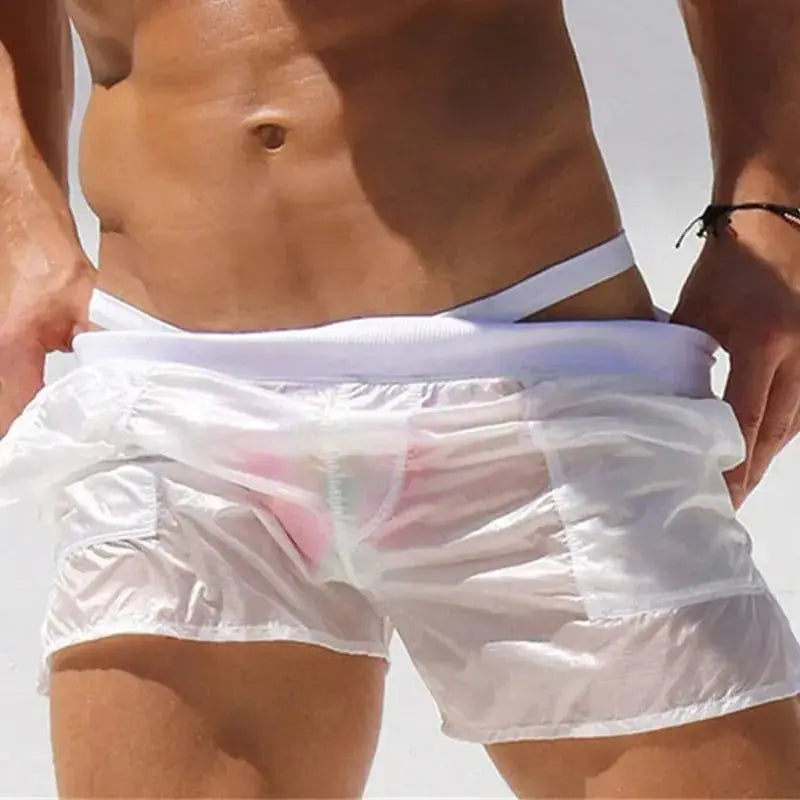 Sexy Transparent Swim Briefs - WOWihte