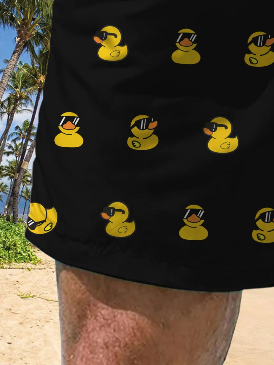 Sexy Yellow Duck Swim Shorts - WOWihte