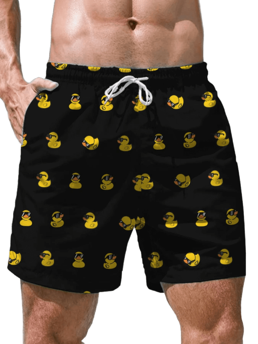 Sexy Yellow Duck Swim Shorts - WOWihte