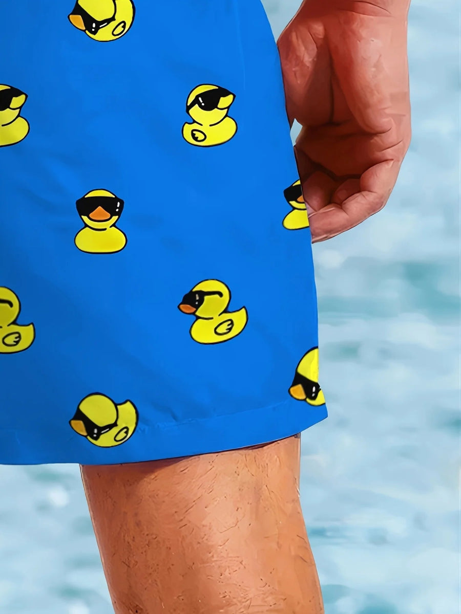 Sexy Yellow Duck Swim Shorts - WOWihte