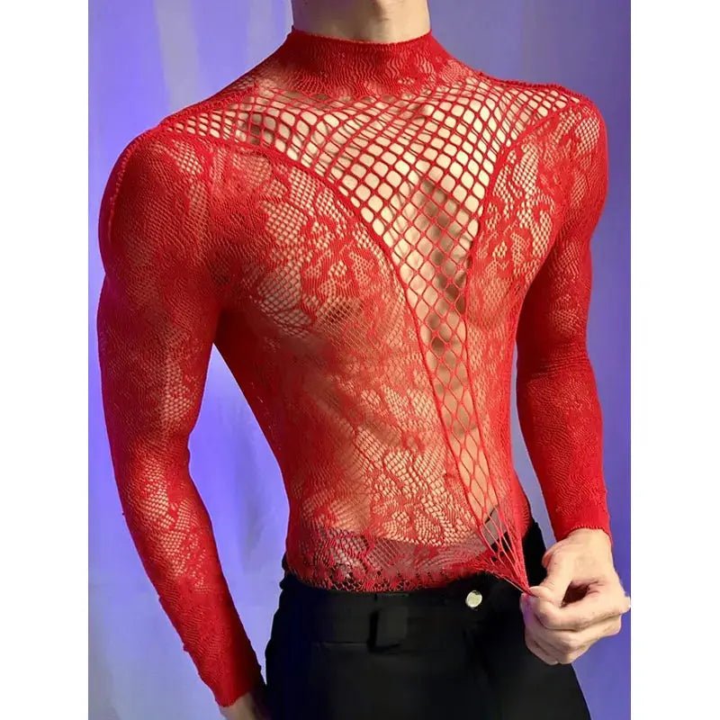 Sheer Cutout Fitted Top - WOWihte