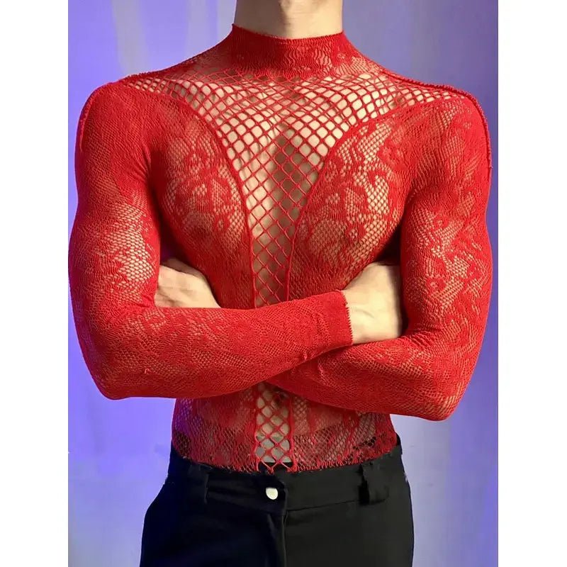 Sheer Cutout Fitted Top - WOWihte