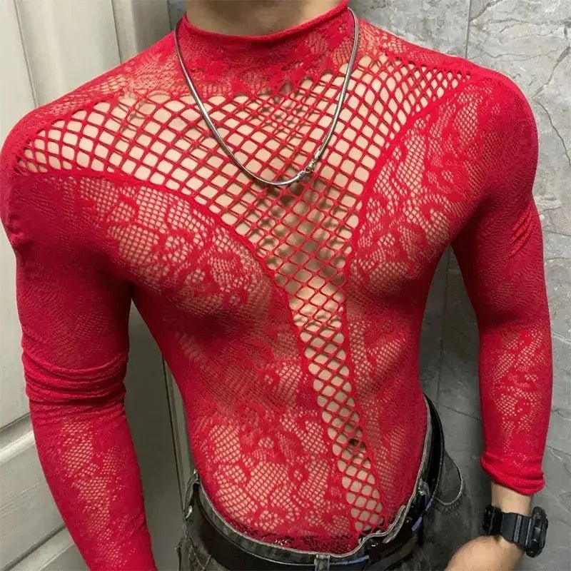Sheer Cutout Fitted Top - WOWihte