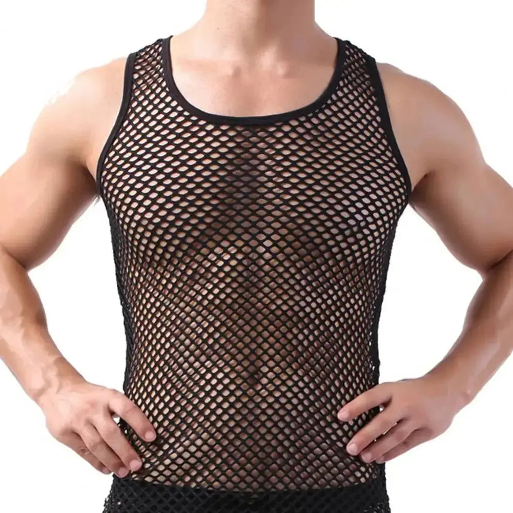 Sheer Mesh Long Sleeve Shirt - WOWihte