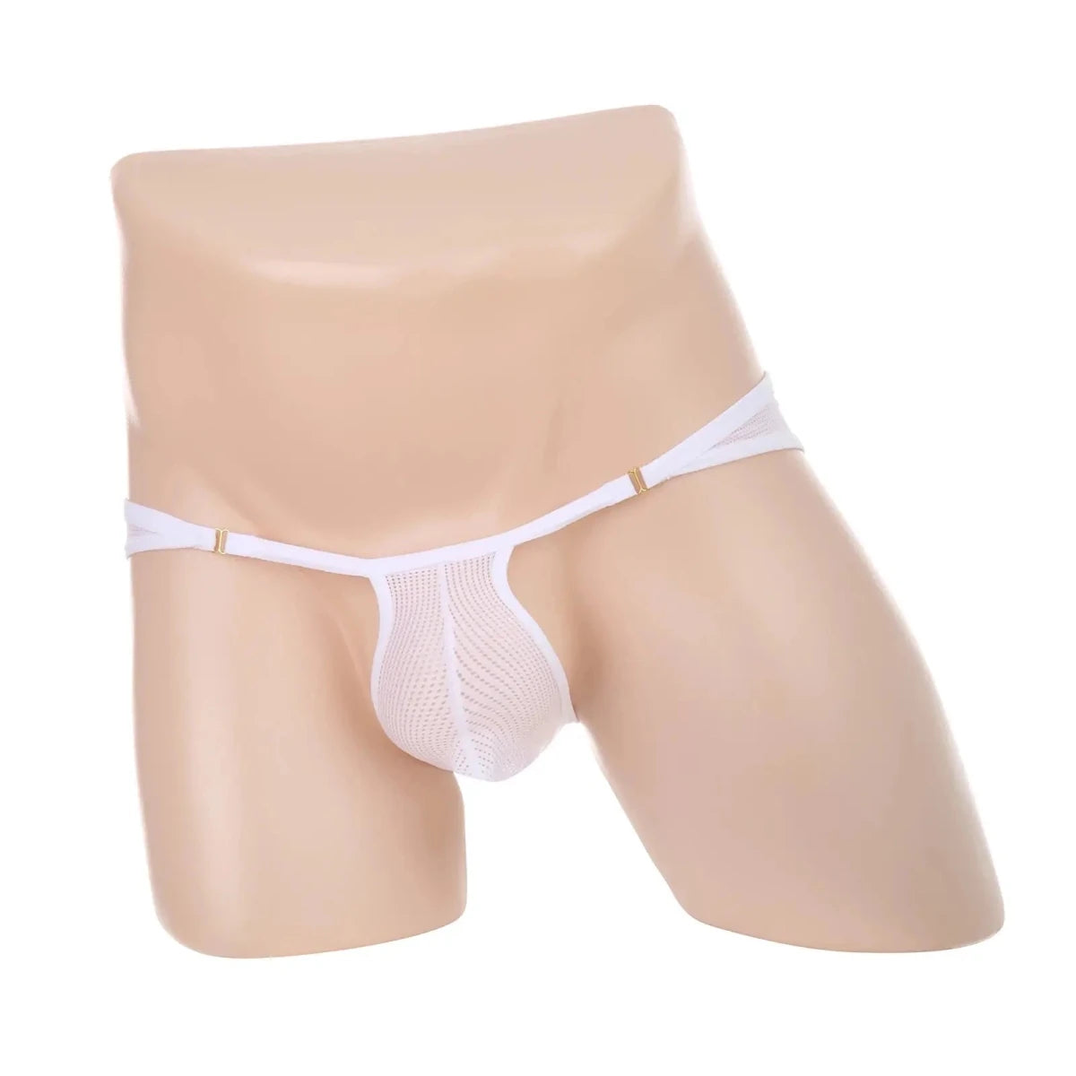 Sheer Mesh Mini Briefs - WOWihte