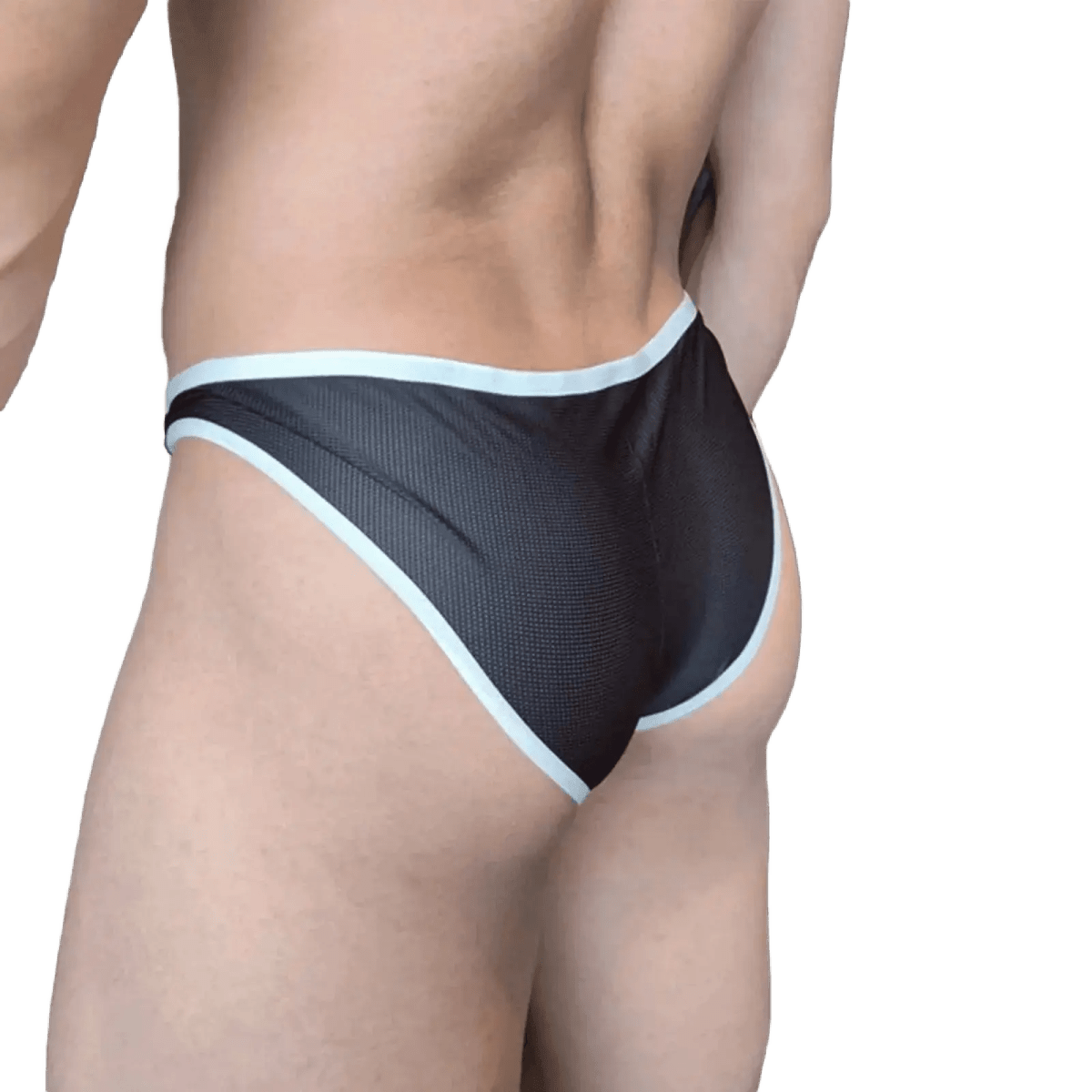Sheer Mesh Mini Briefs - WOWihte