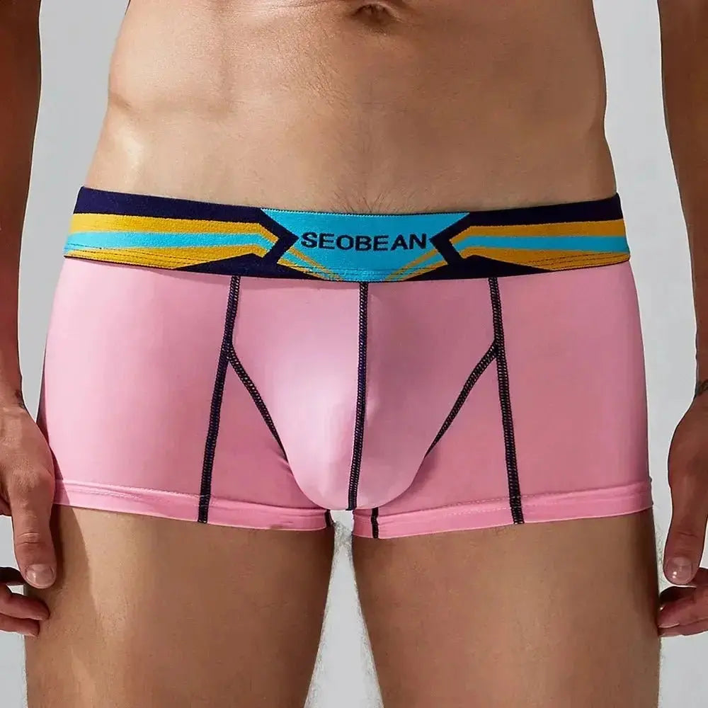 Sheer Nylon Low-Rise Boxer Briefs - WOWihte
