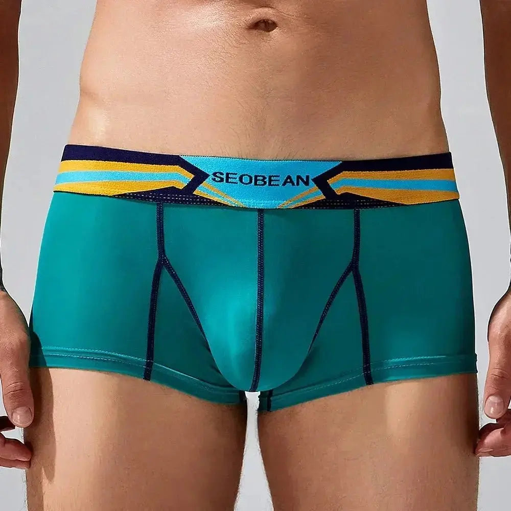 Sheer Nylon Low-Rise Boxer Briefs - WOWihte