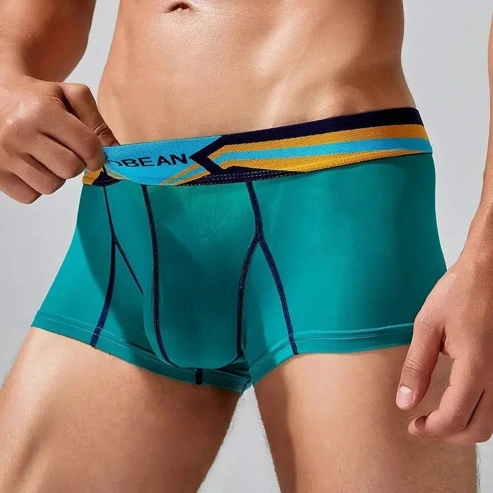 Sheer Nylon Low-Rise Boxer Briefs - WOWihte