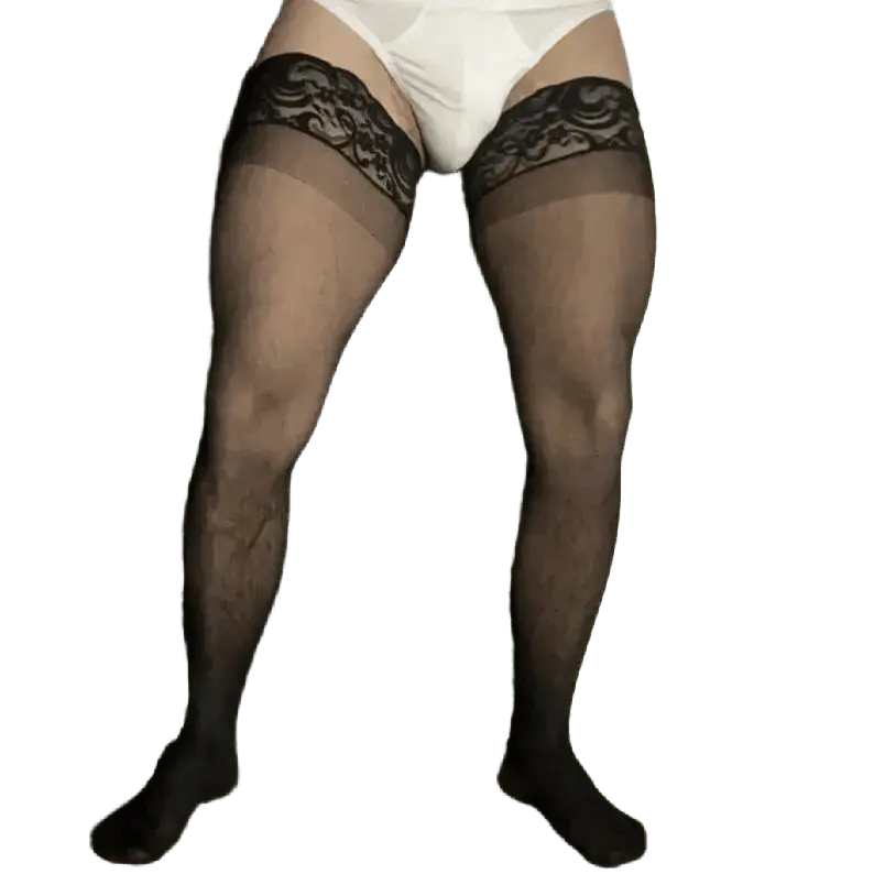 Sheer Transparent Knee High Stockings - WOWihte