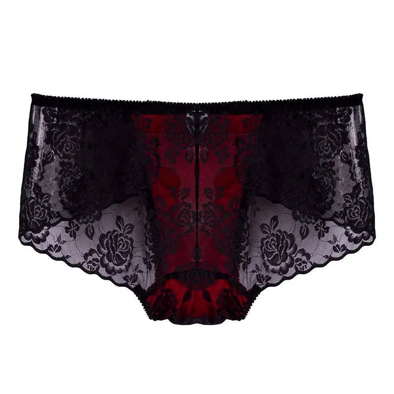 Shiny Lace U Pouch Briefs - WOWihte