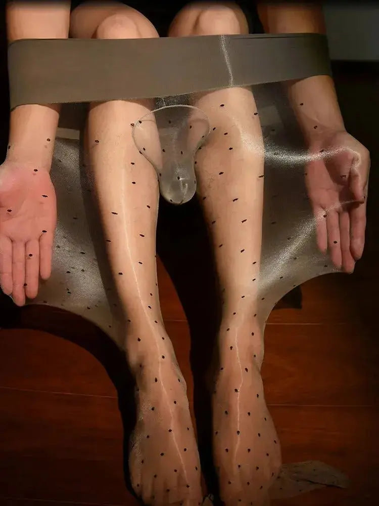 Shiny Seamless Dance Wear Stockings - WOWihte
