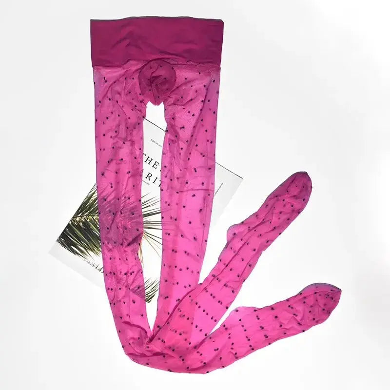 Shiny Seamless Dance Wear Stockings - WOWihte