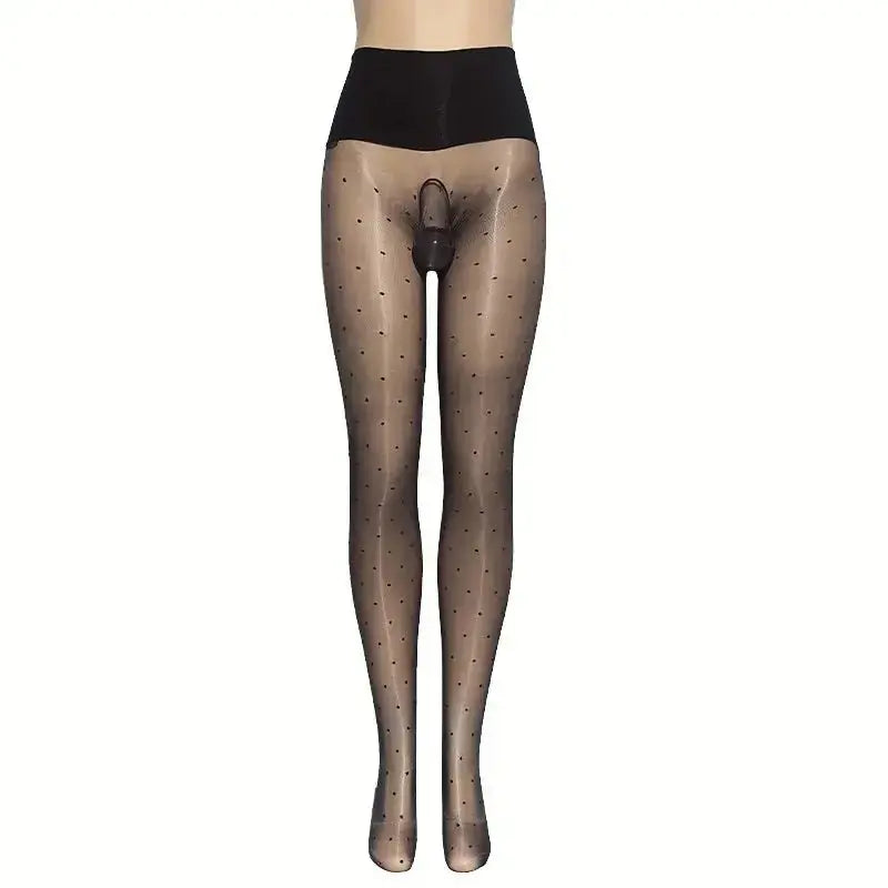 Shiny Seamless Dance Wear Stockings - WOWihte
