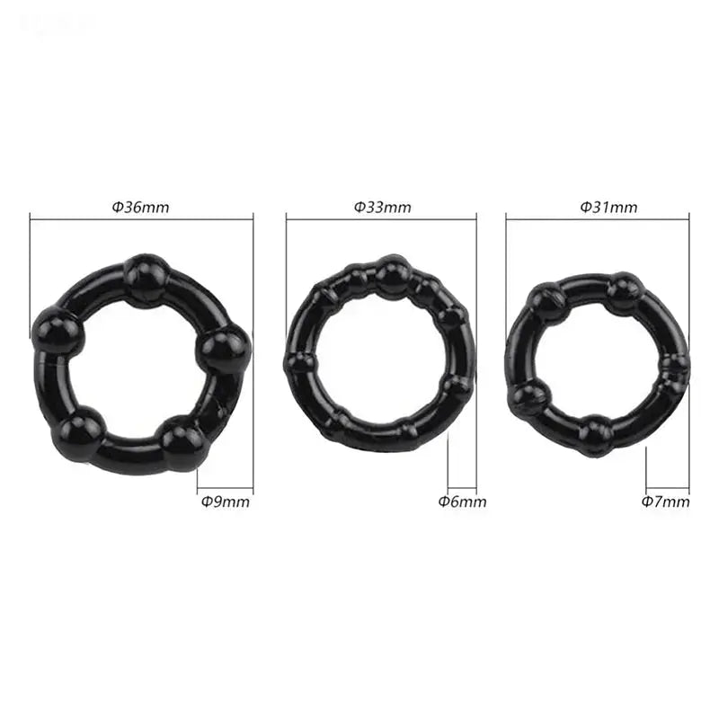 Silicone Enhancement Ring 3 - Piece Set - WOWihte