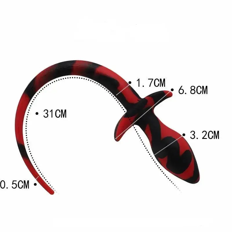Silicone Puppy Tail Plug Trainer - WOWihte