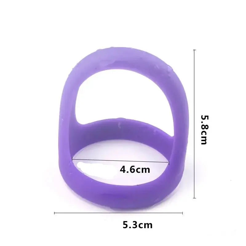 Silicone Testicle Bondage Ring - WOWihte