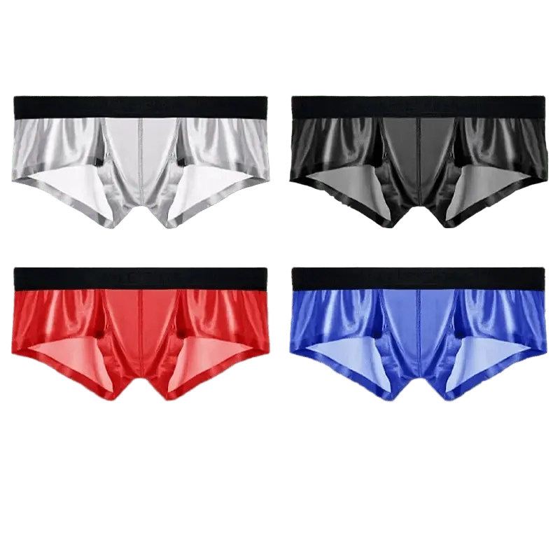 Silky Ice Silk Boxer Shorts - WOWihte