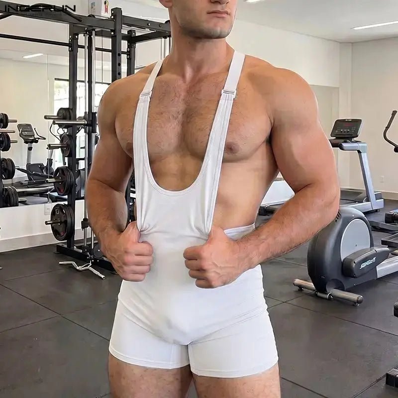 Sleeveless Athletic Bodysuit - WOWihte