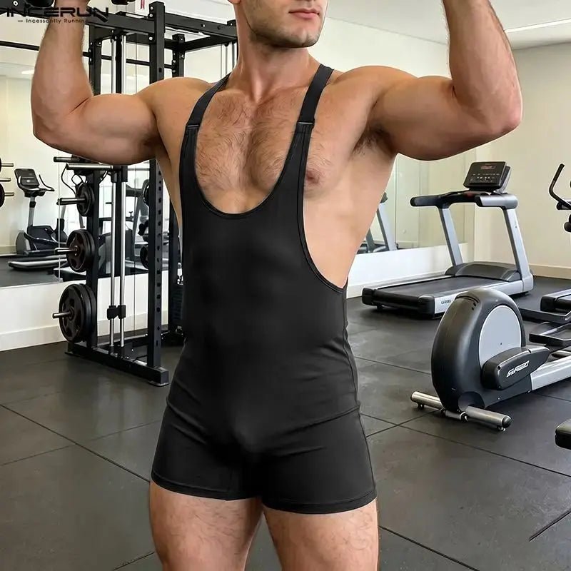 Sleeveless Athletic Bodysuit - WOWihte