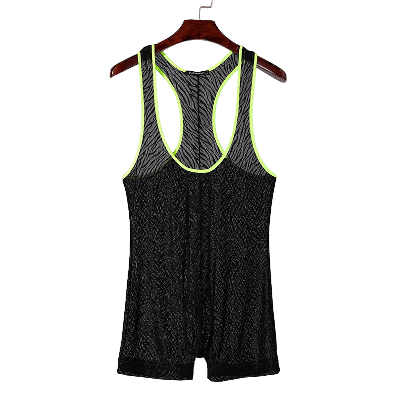 Slim Sleeveless Printed Romper - WOWihte