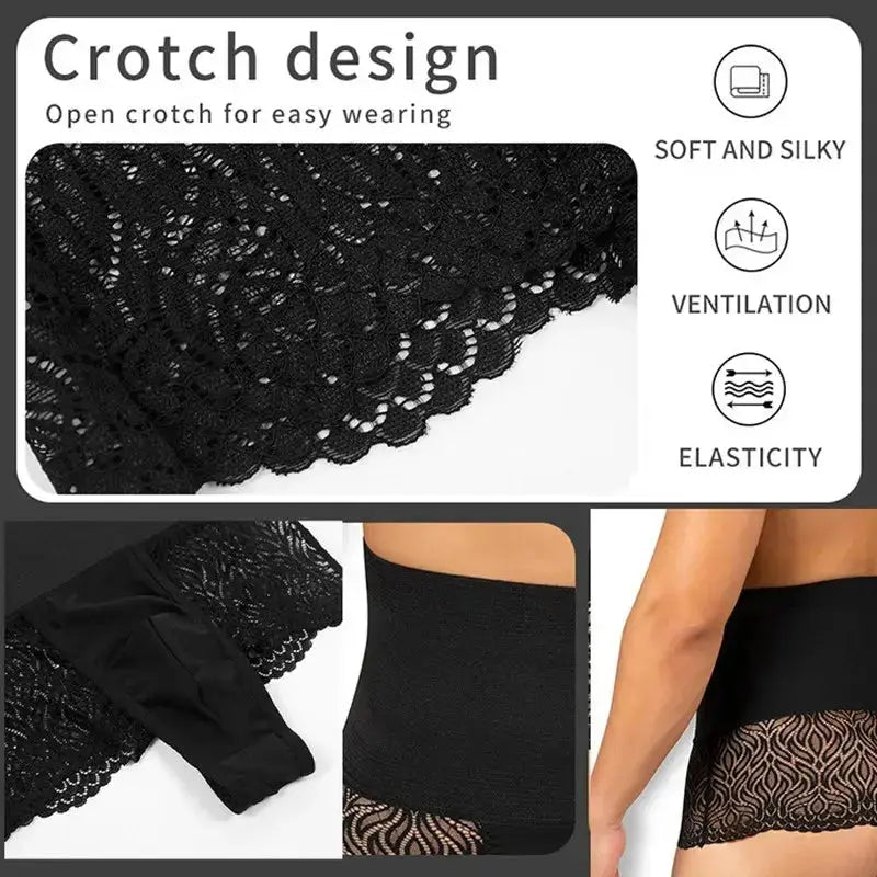 Slimming Lace Compression Shapewear - WOWihte