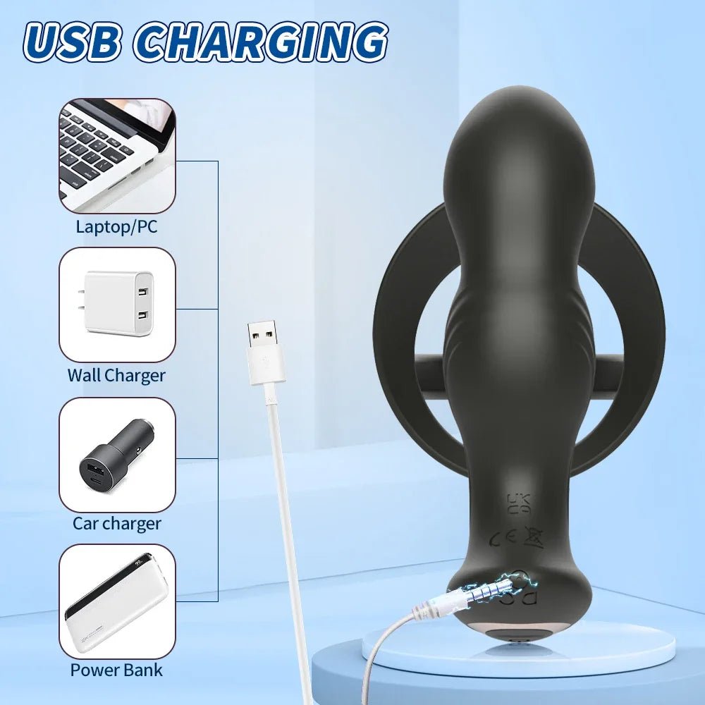 Smart App Controlled Anal Plug - WOWihte