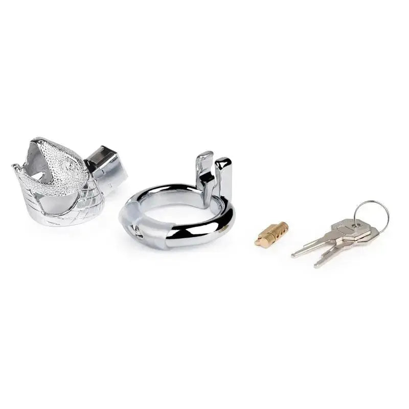 Snake Design Chastity Cage - WOWihte
