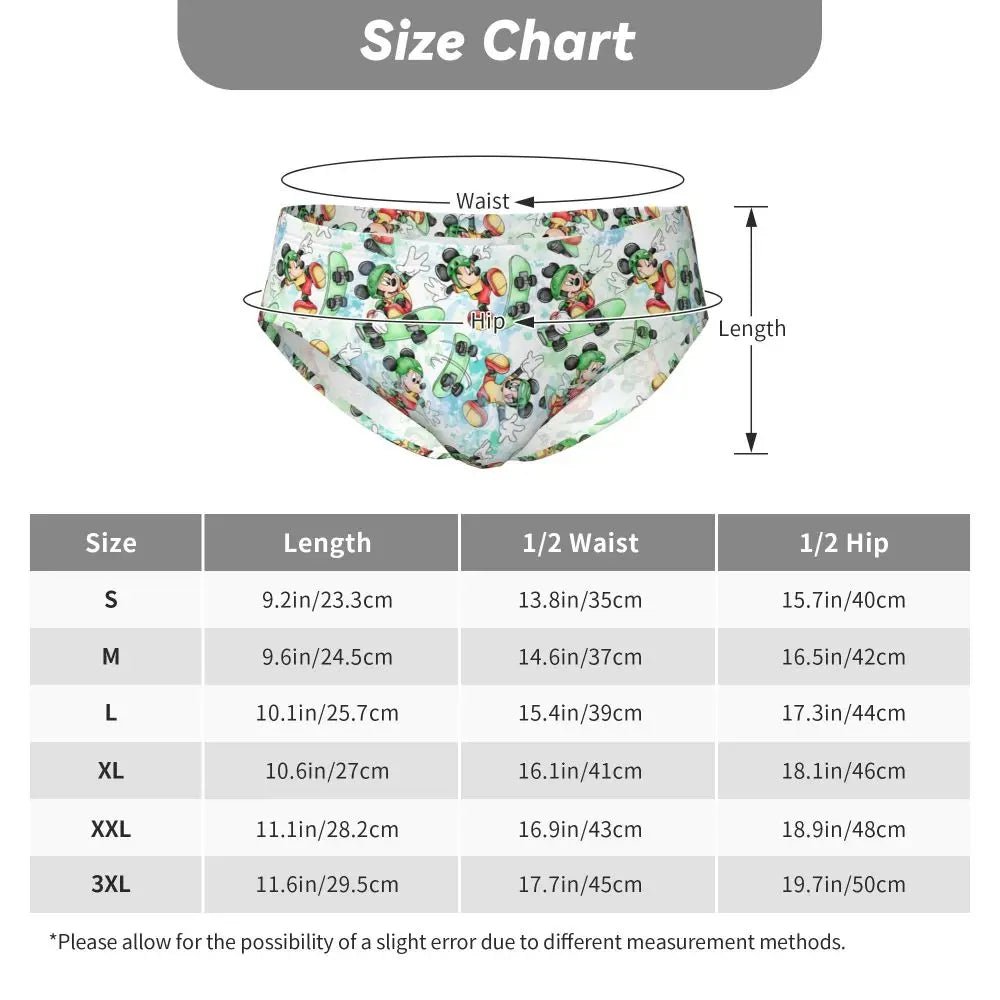 Soft Cartoon Men's Briefs - WOWihte