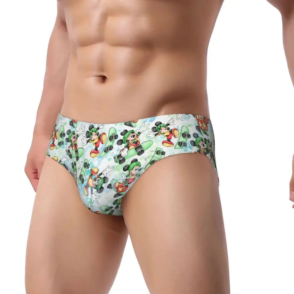 Soft Cartoon Men's Briefs - WOWihte