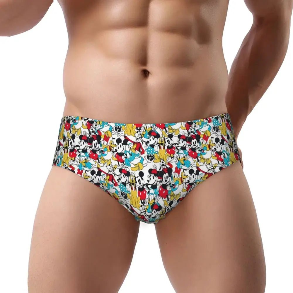 Soft Cartoon Men's Briefs - WOWihte