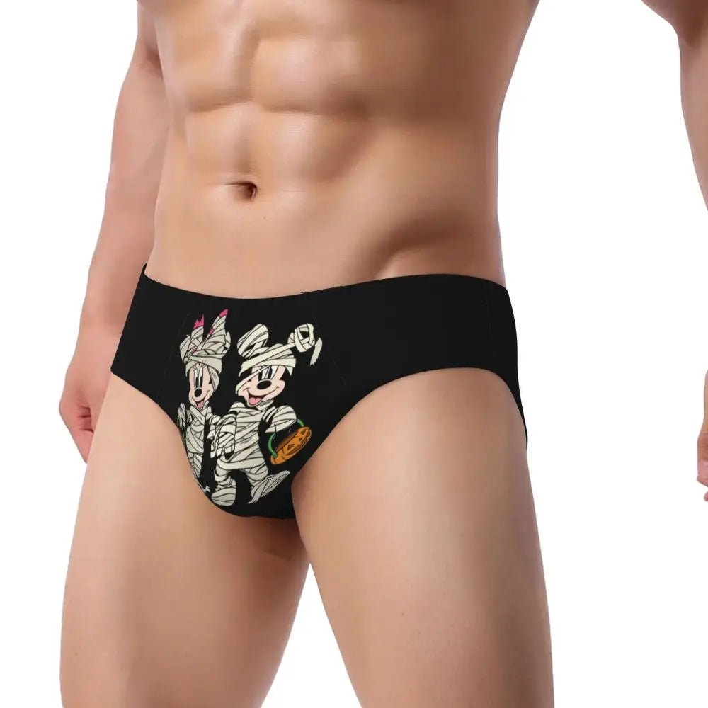Soft Cartoon Men's Briefs - WOWihte