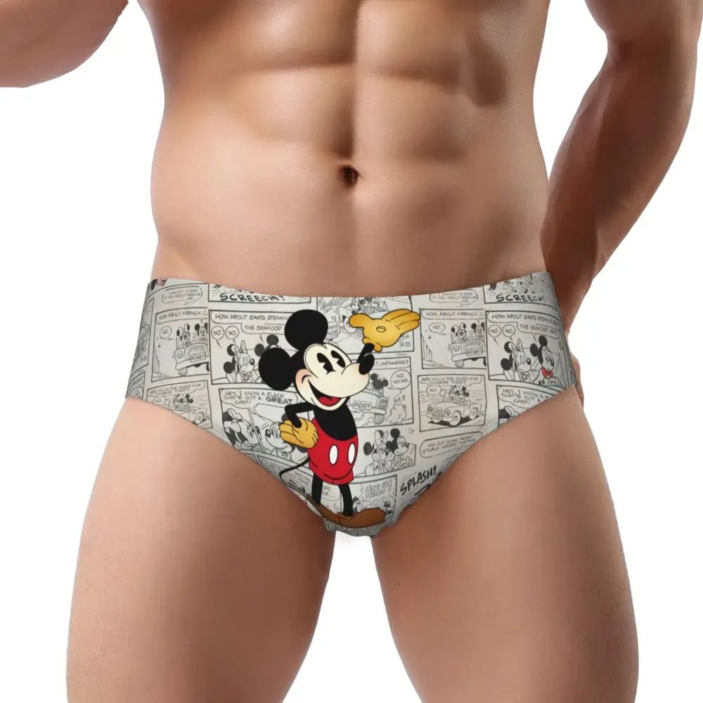 Soft Cartoon Men's Briefs - WOWihte