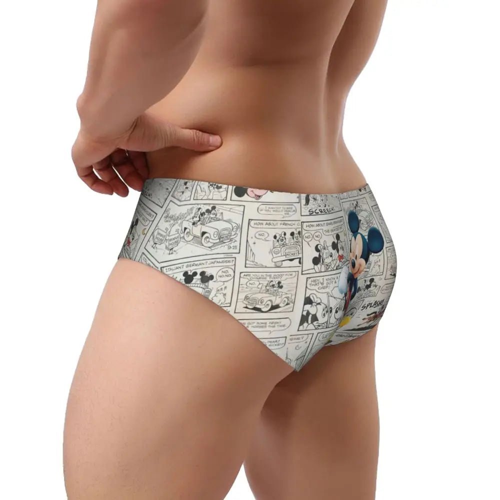 Soft Cartoon Men's Briefs - WOWihte