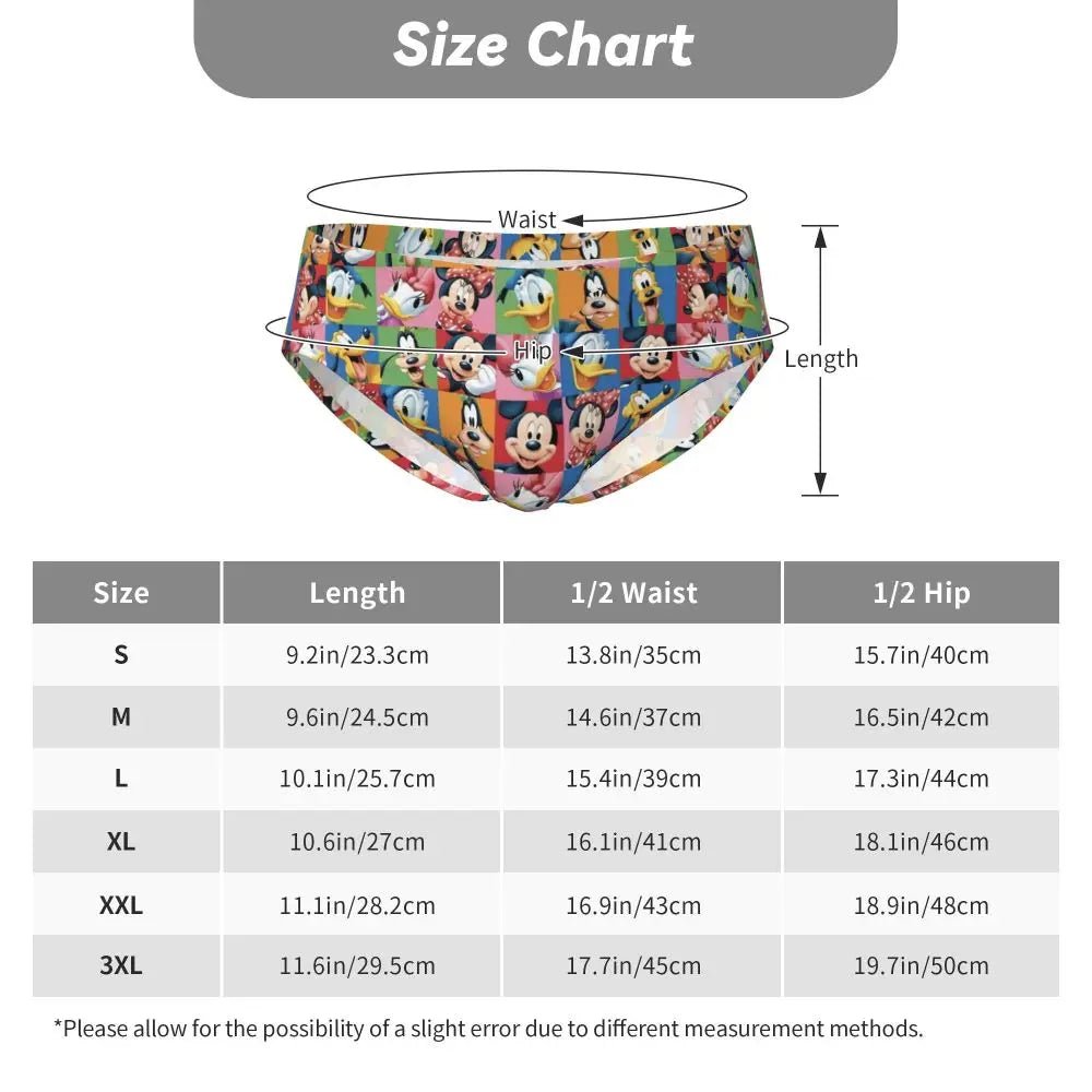 Soft Cartoon Men's Briefs - WOWihte