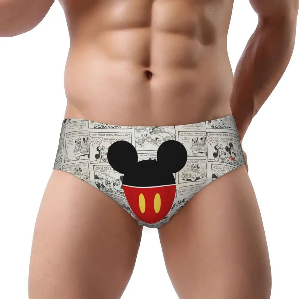 Soft Cartoon Men's Briefs - WOWihte