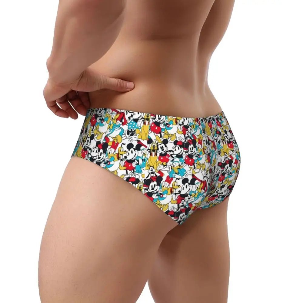 Soft Cartoon Men's Briefs - WOWihte