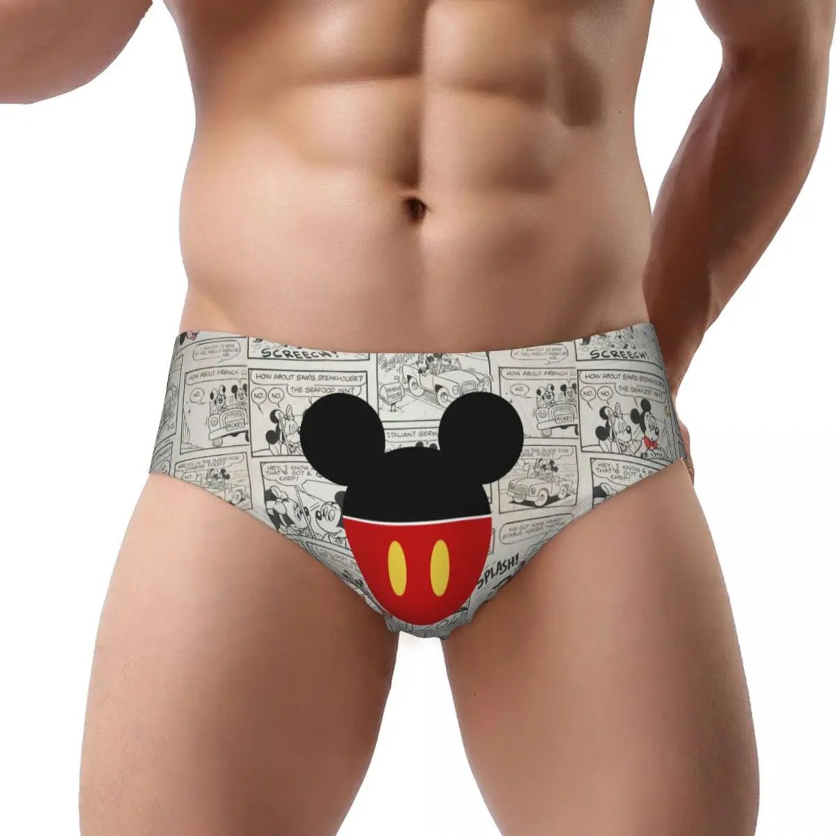 Soft Cartoon Men's Briefs - WOWihte