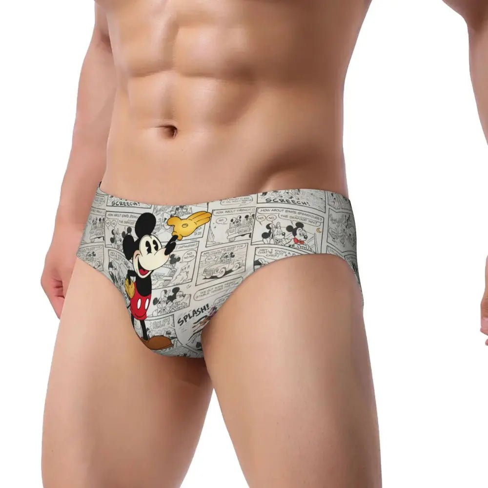 Soft Cartoon Men's Briefs - WOWihte